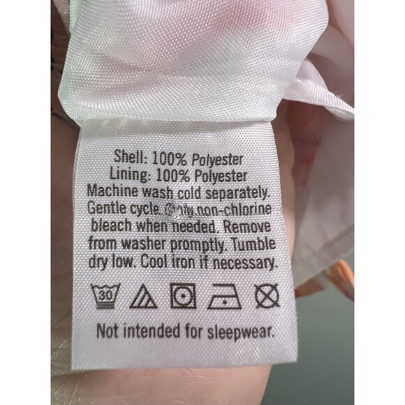 Janie & Jack Girls sleeveless Top, white w/ floral pattern & ruffle, size 12-18M - Picture 4 of 5